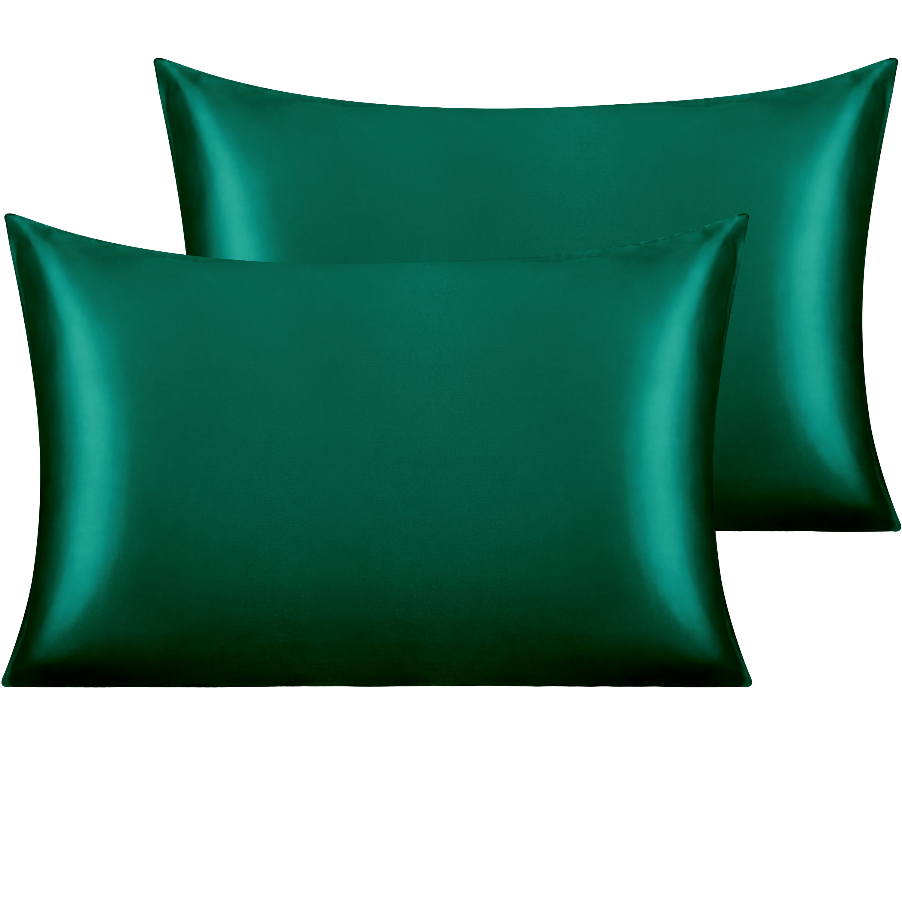 NTBAY 2 Pack Silk Satin Standard Pillowcases for Hair and Skin, Luxury