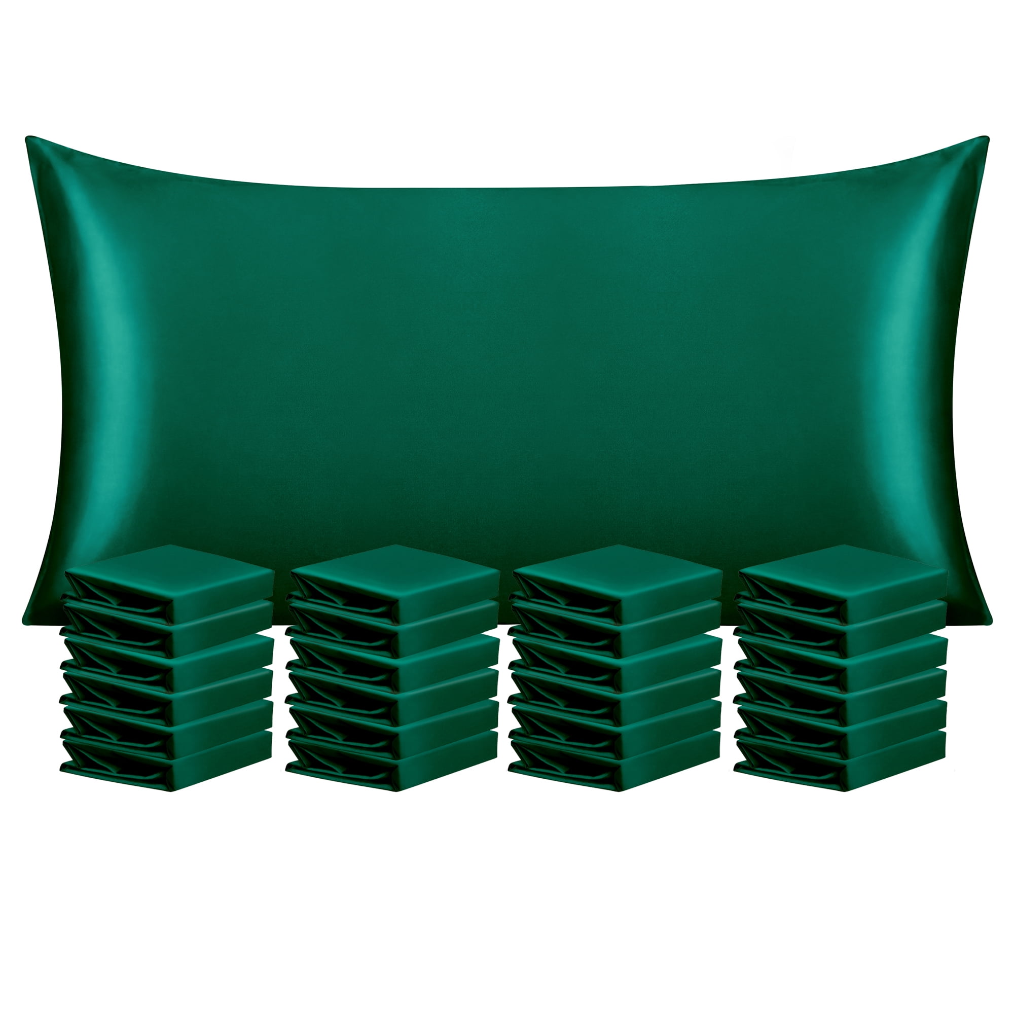 NTBAY 24 Pack Silk Satin Standard Pillowcases for Hair and Skin, Luxury