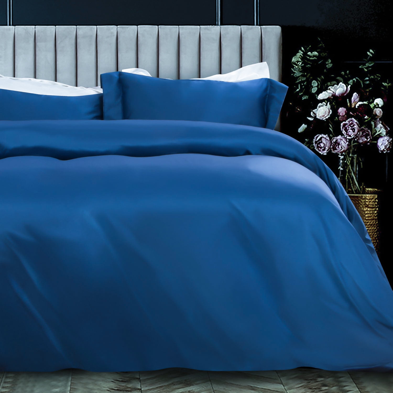 NTBAY 3 Pieces Satin Twin Duvet Cover Set, Ultra Luxury and Soft with