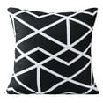 thumbnail image 1 of NTBAY Microfiber Throw Pillow Cover Decorative Square Pillowcase Black and White Print Cushion Case for Couch Sofa Bed Chair, 18 x 18 inch, 1 of 5