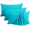 thumbnail image 1 of NTBAY 100% Brushed Microfiber King Pillowcases Set of 4, 1800 Super Soft and Cozy, Wrinkle, Fade, Stain Resistant with Envelope Closure Bed Pillow Cases, 20"x40", Blue, 1 of 5