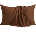 thumbnail image 1 of NTBAY 6 Pack 100% Brushed Microfiber King Pillowcases, 1800 Super Soft and Cozy, Wrinkle, Fade, Stain Resistant with Envelope Closure Bed Pillow Cases, 20"x40", Brown, 1 of 5