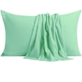 thumbnail image 1 of NTBAY 6 Pack 100% Brushed Microfiber King Pillowcases, 1800 Super Soft and Cozy, Wrinkle, Fade, Stain Resistant with Envelope Closure Bed Pillow Cases, 20"x40", Mint Green, 1 of 5
