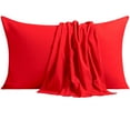 thumbnail image 1 of NTBAY 6 Pack 100% Brushed Microfiber King Pillowcases, 1800 Super Soft and Cozy, Wrinkle, Fade, Stain Resistant with Envelope Closure Bed Pillow Cases, 20"x40", Red, 1 of 5