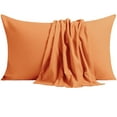 thumbnail image 1 of NTBAY Ultra Soft Double Brushed Microfiber Pillowcase Set, Hypoallergenic, King Size, Pale Orange, 2 Pack, 1 of 5