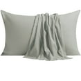 thumbnail image 1 of NTBAY Ultra Soft Double Brushed Microfiber Pillowcase Set, Hypoallergenic, King Size, Smoke Gray, 2 Pack, 1 of 5