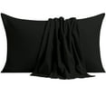 thumbnail image 1 of NTBAY Ultra Soft Double Brushed Microfiber Pillowcase Set, Hypoallergenic, Queen Size, Black, 6 Pack, 1 of 5