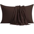 thumbnail image 1 of NTBAY 6 Pack 100% Brushed Microfiber Standard Pillowcases, 1800 Super Soft and Cozy, Wrinkle, Fade, Stain Resistant with Envelope Closure Bed Pillow Cases, 20"x26", Dark Brown, 1 of 5