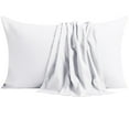 thumbnail image 1 of NTBAY Ultra Soft Double Brushed Microfiber Pillowcase Set, Hypoallergenic, Standard Size, White, 2 Pack, 1 of 5