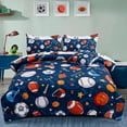 thumbnail image 1 of NTBED 6Pcs Bed in A Bag Twin Sports Modern Comforter Set,Navy Rugby Ball Printed Bedding Collections,for Boys Kids Teen, 1 of 6
