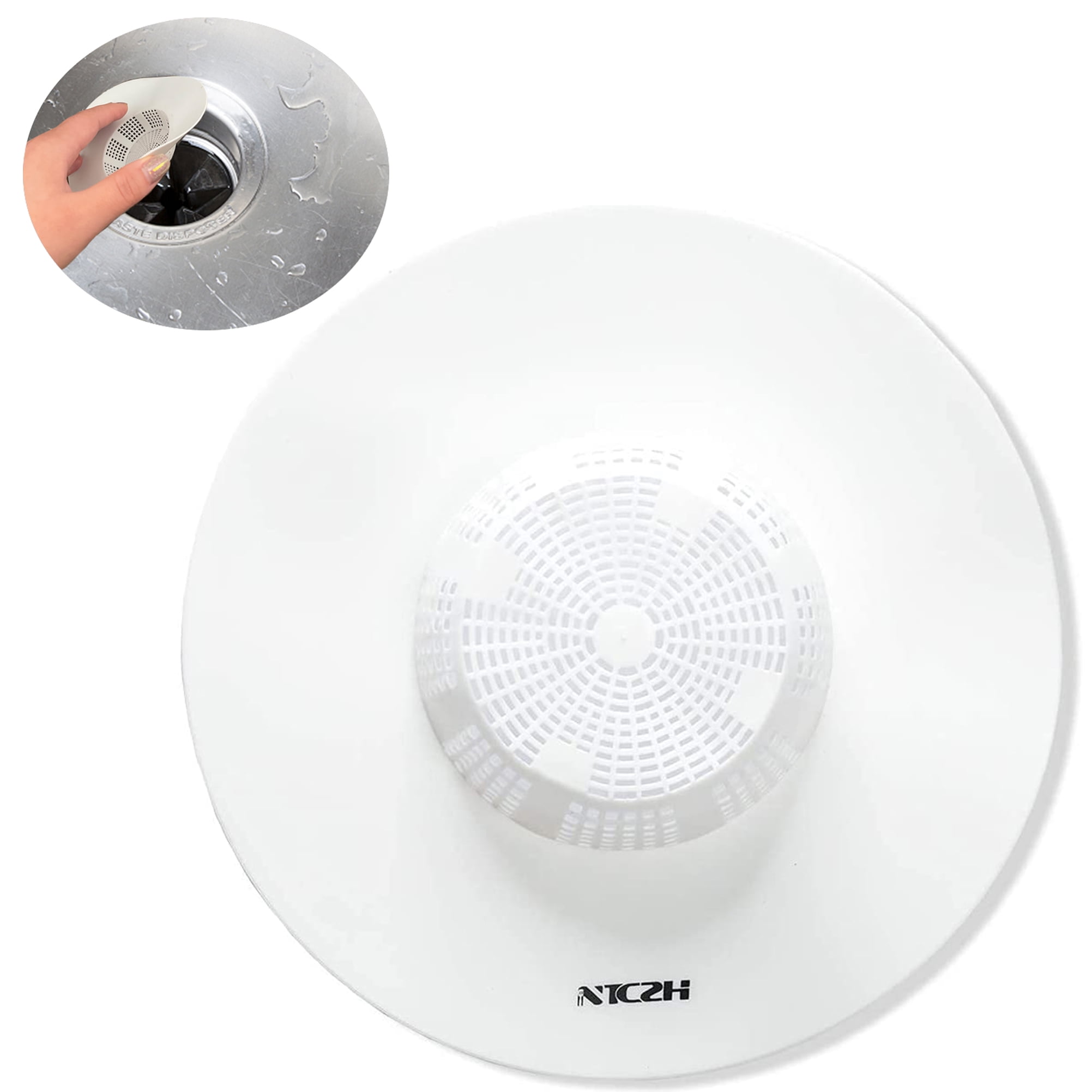 NTCZH Shower Drain Stopper Lightweight and Soft, TPE/TPR Drain Hair Catcher, Strainers Protectors Cover ​for Floor, Laundry, Kitchen, Bathroom Laundry, and Bathtub