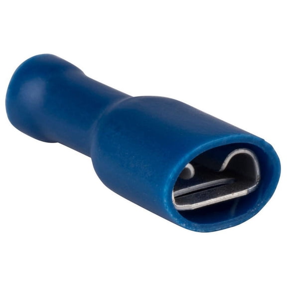 NTE 76-FIFD16-250 1/4" (16-14) Fully Insulated Female Disconnect Blue 10 Pcs.
