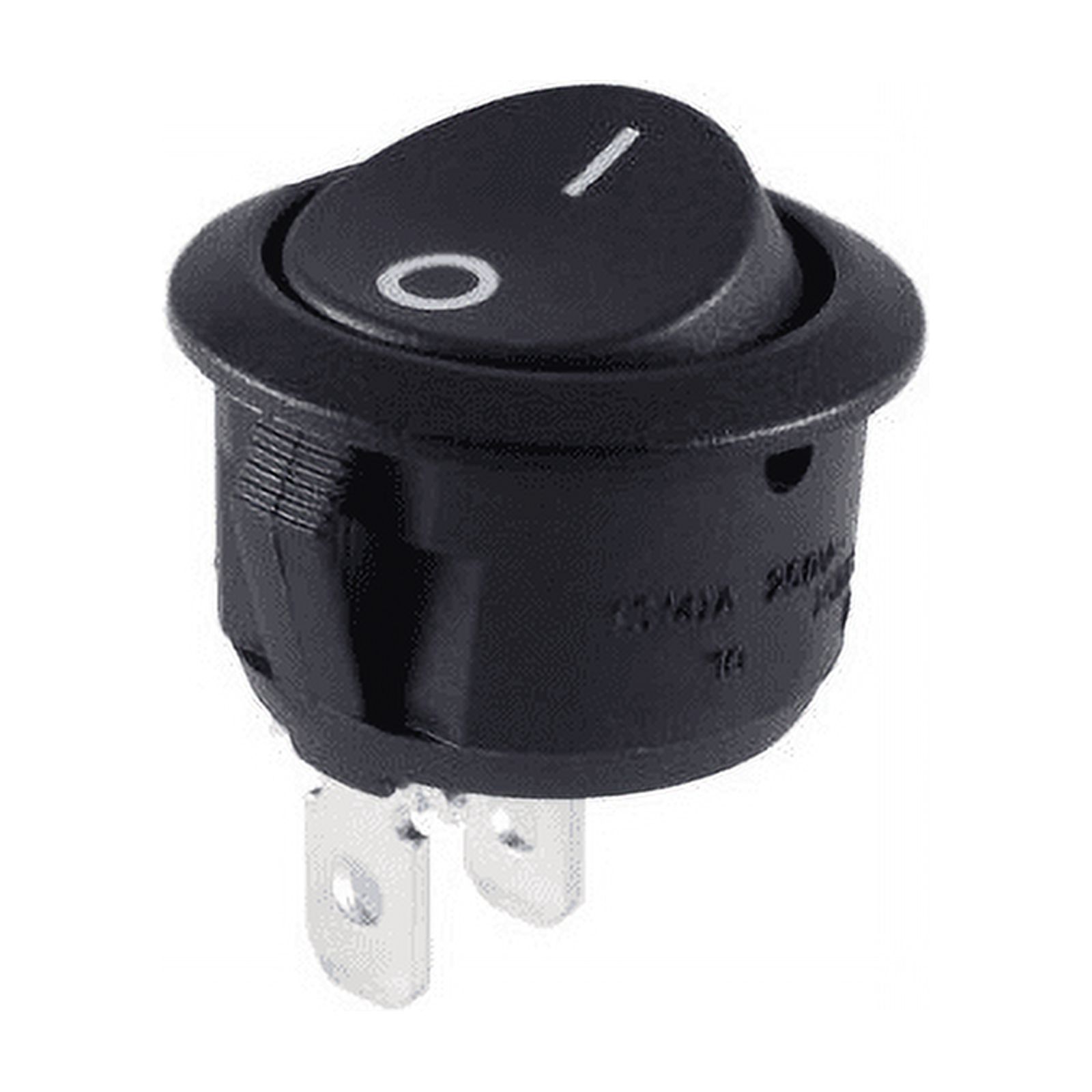 NTE Electronics 54505 SnapIn Round Hole Rocker Switch without Legend