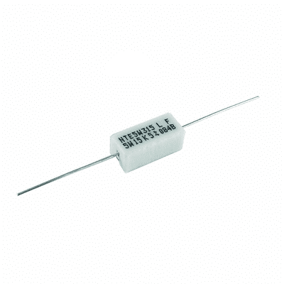 NTE Electronics 5W027 RESISTOR 5 WATT CERMET WIREWOUND FLAMEPROOF 27 OHM