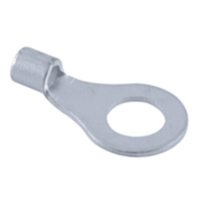 NTE Electronics 76-RT16-06C Ring Terminal Non-insulated 16-14awg #6 Stud