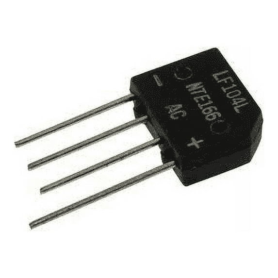 NTE Electronics NTE166 Single Phase Bridge Rectifier Diode, 100V, 2 Amp, Sip