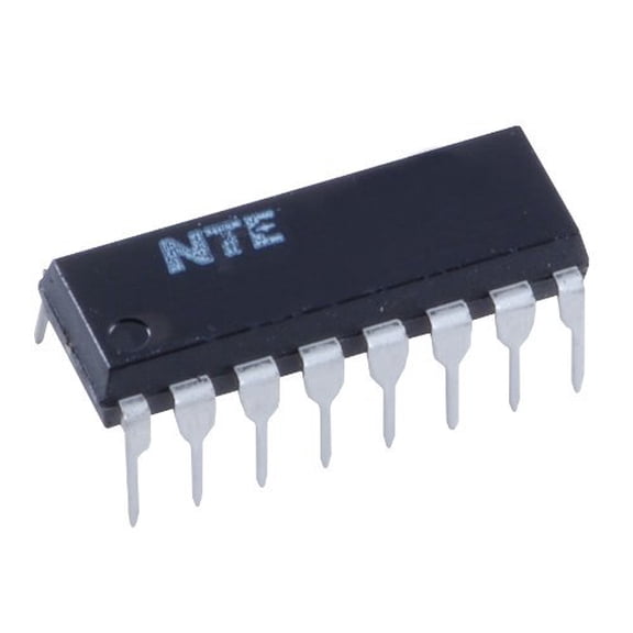NTE Electronics NTE4026B Integrated Circuit CMOS Decade Counter/Divider, -0.5V-20V, 16-Lead DIP Package - NTE4026B