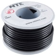 thumbnail image 1 of NTE Electronics WHS20-00-25 HOOK UP WIRE 300V SOLID 20 GAUGE BLACK 25', 1 of 1