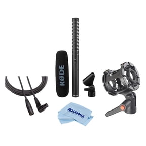 Rode NTG2 Dual Powered Directional Condenser Microphone, Bundle with Airo by K-Tek Shockmount 1 and XLR Cable