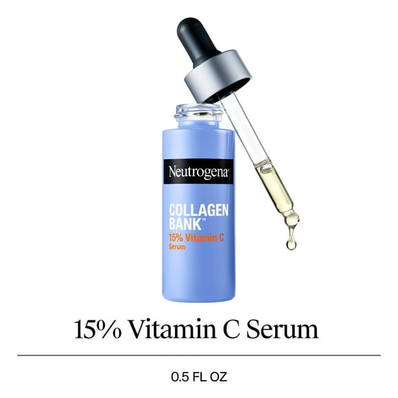 Neutrogena Collagen Bank Vitamin C Serum, Fragrance Free, 0.5 oz