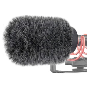 NTG Furry Microphone Wind Shield - Windscreen/Windmuff for Rode VideoMic NTG and Microphones with Maximum Slot Length of 100mm (3.9") and Diameter of 18-24mm by YOUSHARES(Shag, Gray)