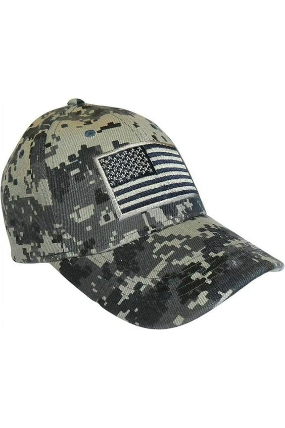 NTG Navy Army Digital Camo USA American Flag Tactical Baseball Hat Cap
