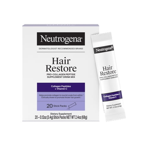 Neutrogena Hair Restore Supplement Powder, 20 Count