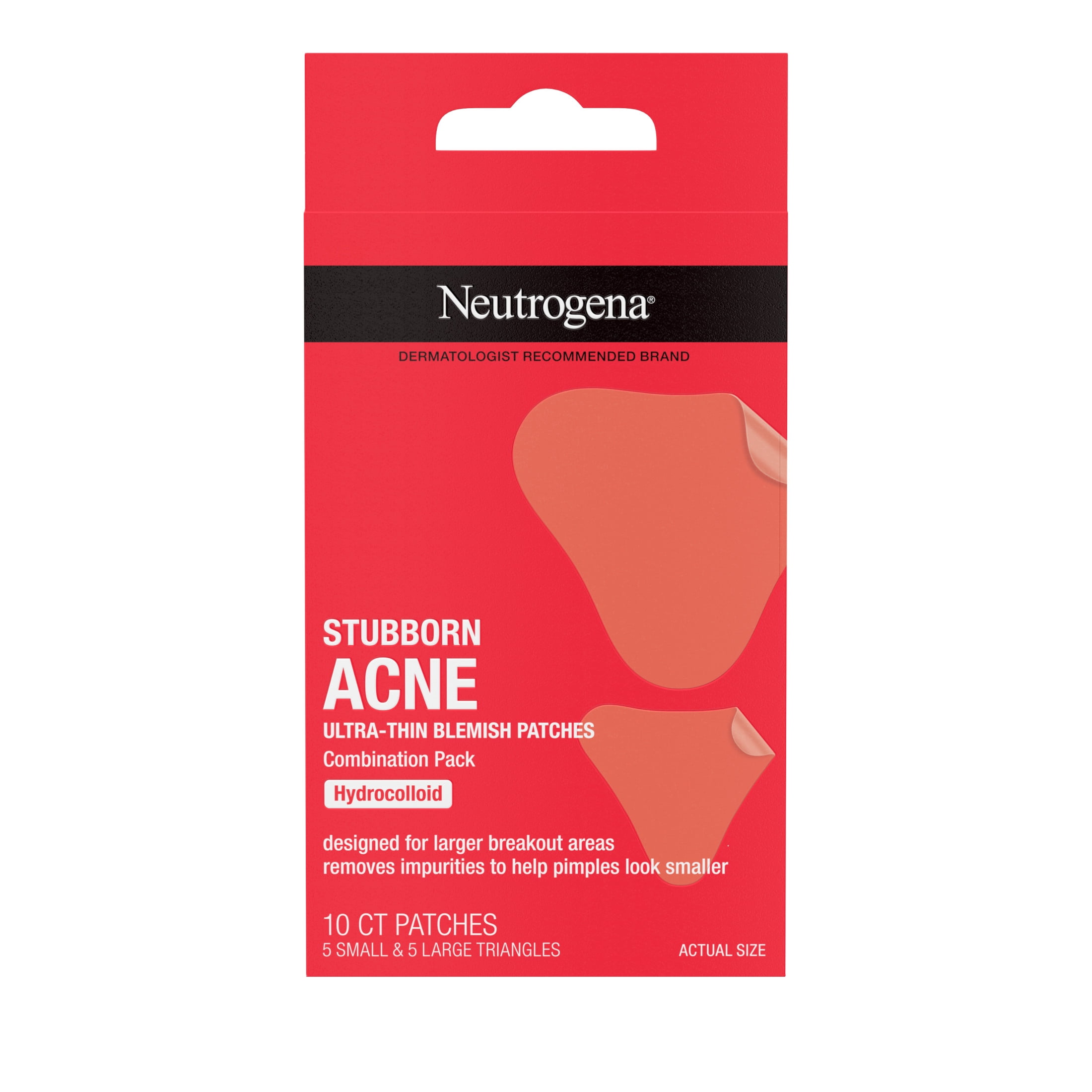 Neutrogena Stubborn Acne Pimple Patches, Hydrocolloid Patches Acne Treatment, 10 Count