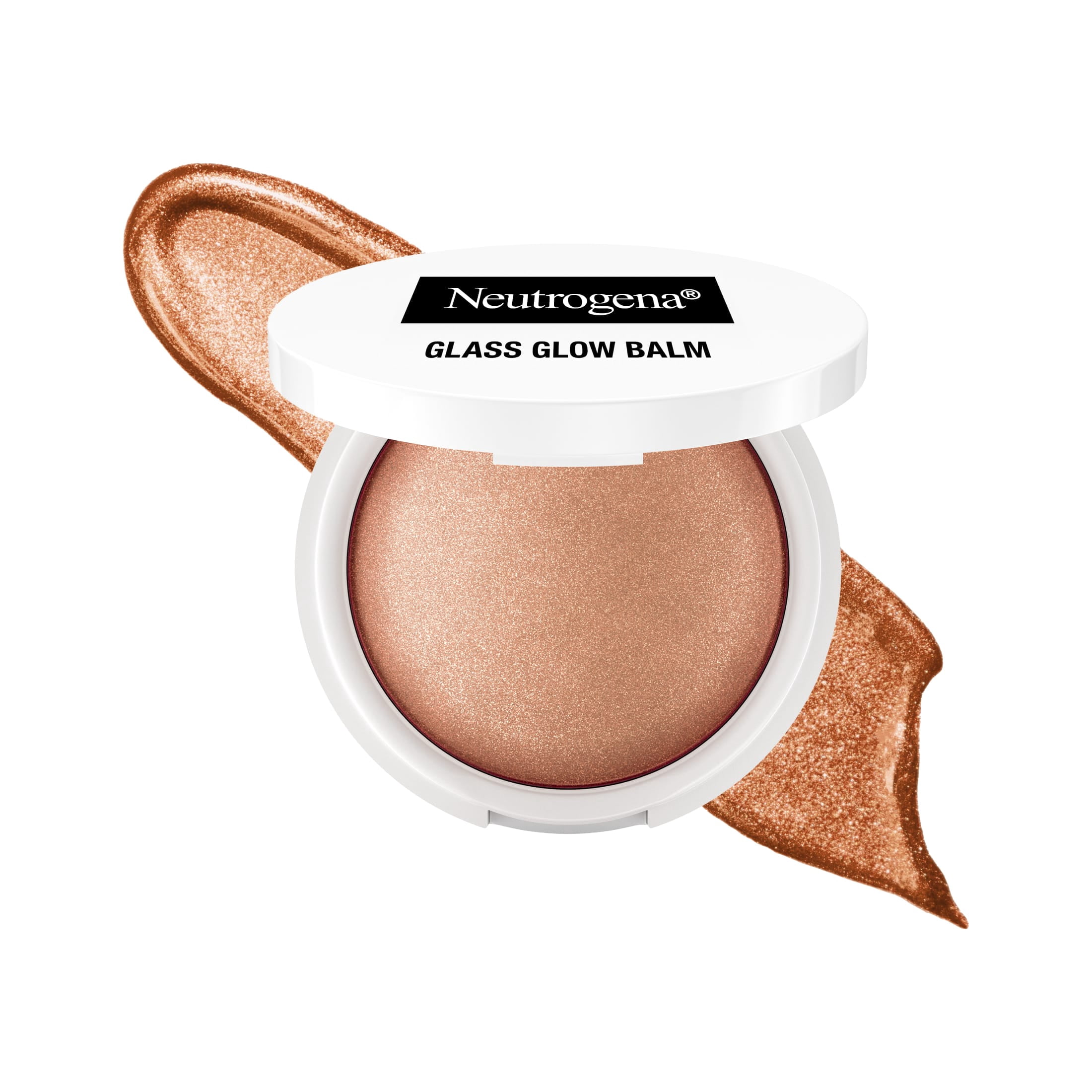 Neutrogena Glass Glow Balm Highlighter Sunkissed Bronze, Balm Makeup for Dewy Radiant Skin, 0.3 oz
