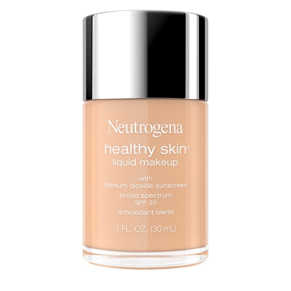Neutrogena Healthy Skin Liquid Foundation Makeup, Soft Sand 240C, SPF 20 Sunscreen, 1 fl. oz