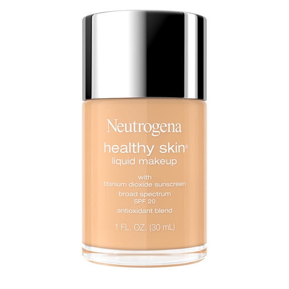 Neutrogena Healthy Skin Liquid Foundation Makeup, Sand 250N, SPF 20 Sunscreen, 1 fl. oz