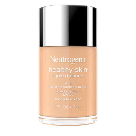Neutrogena Healthy Skin Liquid Foundation Makeup, Warm Sand 270W, SPF 20 Sunscreen, 1 fl. oz