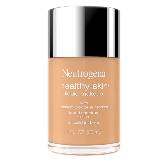 Neutrogena Healthy Skin Liquid Foundation Makeup, Creamy Beige 360N, SPF 20 Sunscreen, 1 fl. oz