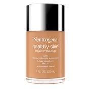 Neutrogena Healthy Skin Liquid Foundation Makeup, Golden Tan 410W, SPF 20 Sunscreen, 1 fl. oz