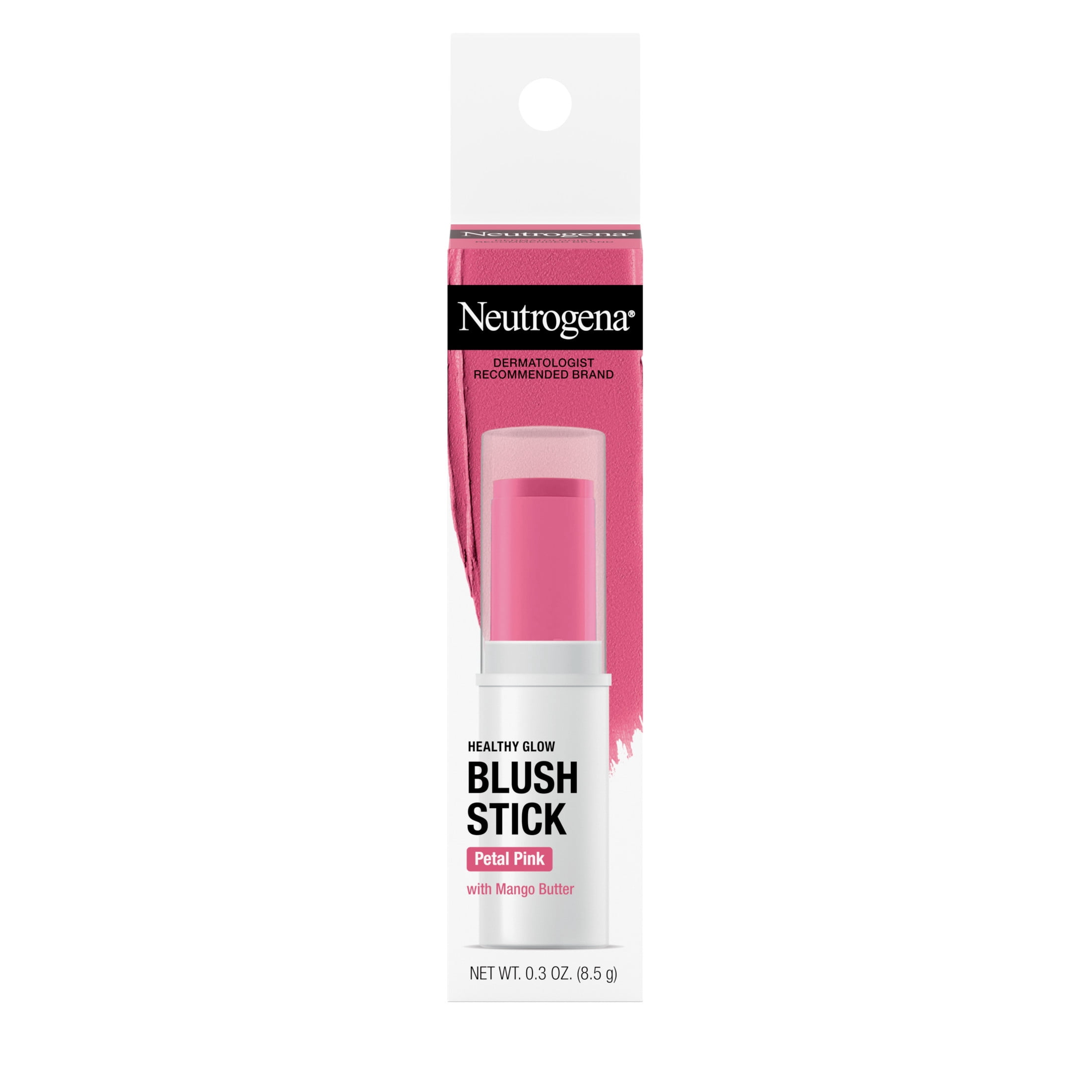 Neutrogena Healthy Glow Creamy Blush Stick Makeup, Petal Pink, 0.3oz