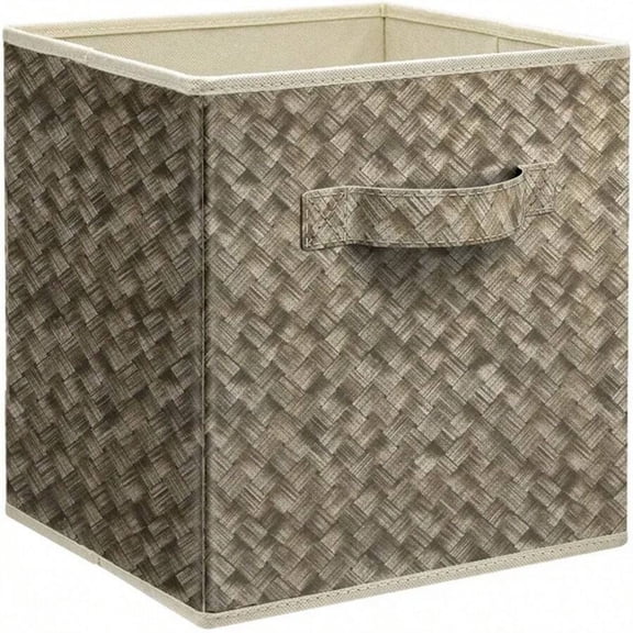 NTGFU 12 Inch Foldable Cube Storage Bins Set Of 6, Closet Organizers Bins and Storage Box for Clothes - Grey