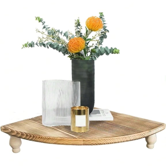 NTGFU 1pc Antique Wooden Corner Shelf, Used As Display Rack On Kitchen, Coffee Bar, Farmhouse Decoration, Bathroom, Restaurant To Display Or Store Small Items
