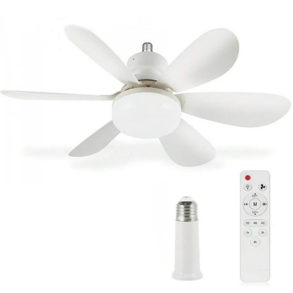 NTGFU Ceiling Fans with Lights and Remote Control 20 Inch Low Profile Socket Fan Light with 6 Reversible Blades 3 Speeds Ceiling Fan for Bedroom Living Room Dining Room