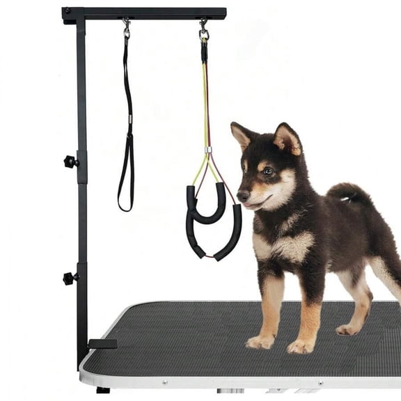 NTGFU Dog Grooming Arm with Clamp, 36" Dog Grooming Table Arm Height Adjustable Two No Sit Haunch Holder Three Section Design Suitable for Medium, Small Dogs and Cats