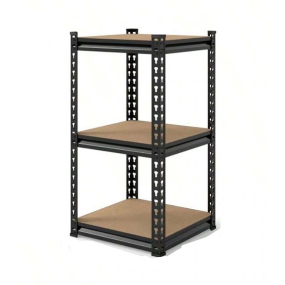 NTGFU Heavy Duty Metal Storage Rack | Adjustable Shelving Unit with Easy 10-Min Assembly | Floor-Standing Design for Kitchen, Garage, Basement - 29.5" H X 15.7" W X 15.7" D