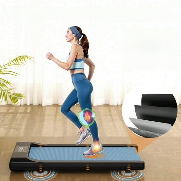 NTGFU Smart Walking Pad Under Desk Treadmill 2 In 1 Portable Walking Pad Treadmill For Home Office With Remote Control LED Display, 300 Ibs Weight Capacity (NO APP)