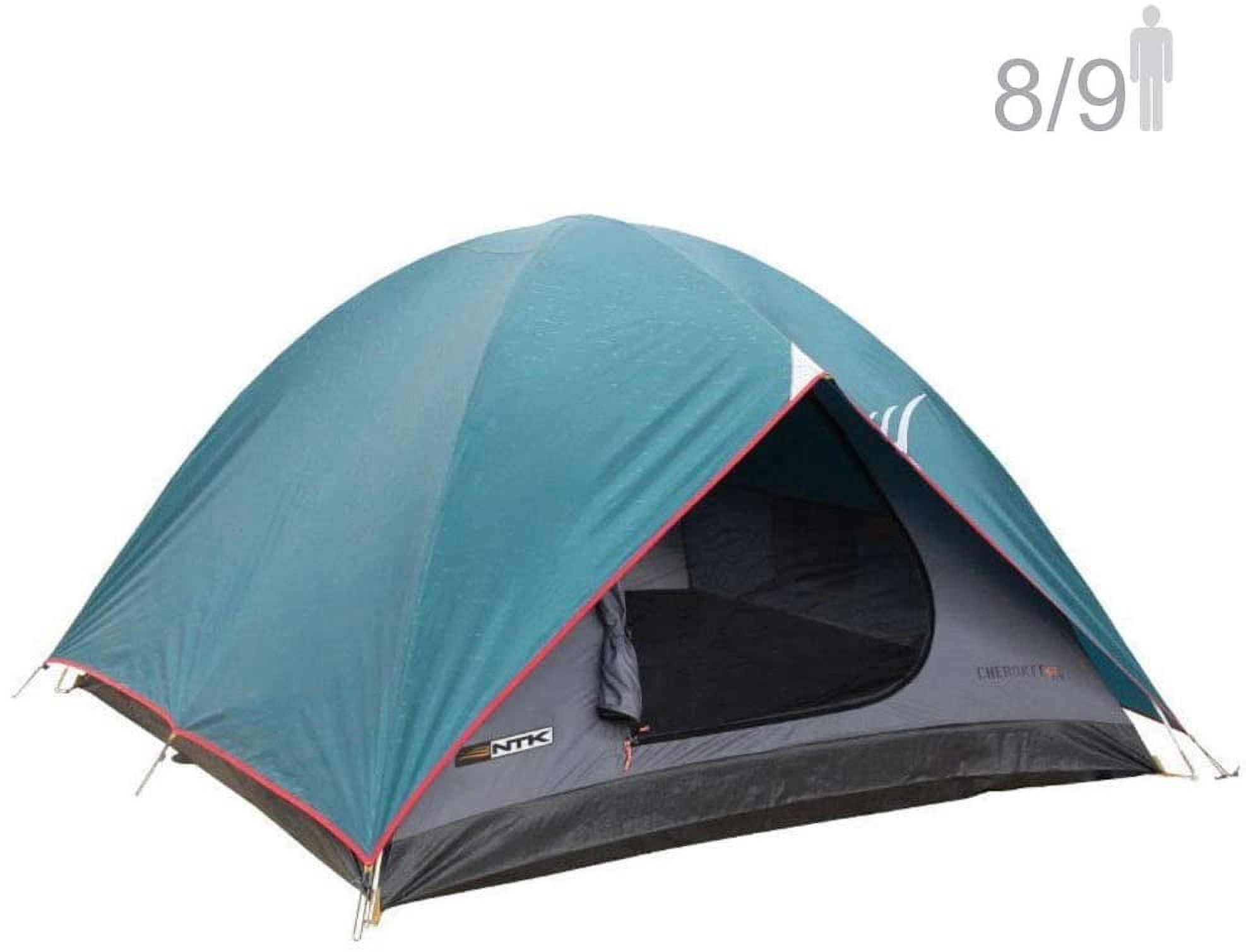 NTK Cherokee GT 8 to 9 Person 10 by 12 Foot Outdoor Dome Family Camping Tent 100% Waterproof 2500mm - image 1 of 9