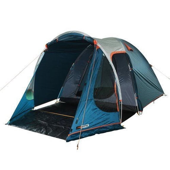 NTK Indy 6 Person Dome Family Camping Tent, 100% Waterproof, Easy Assembly and Full Coverage Rainfly
