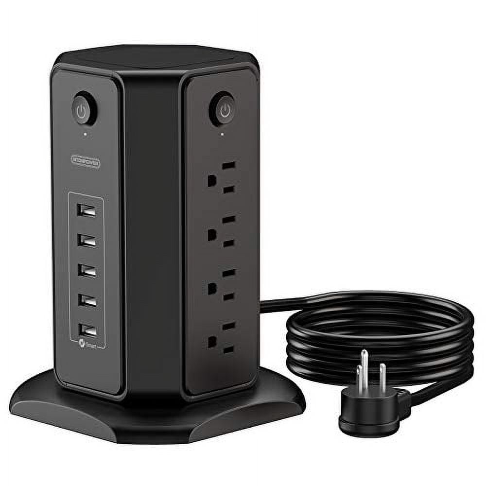 US Plug Home Appliance Surge Protector Power Suppressor Voltage Brownout  Outlet 220V 2400W 20A (1 Pack)