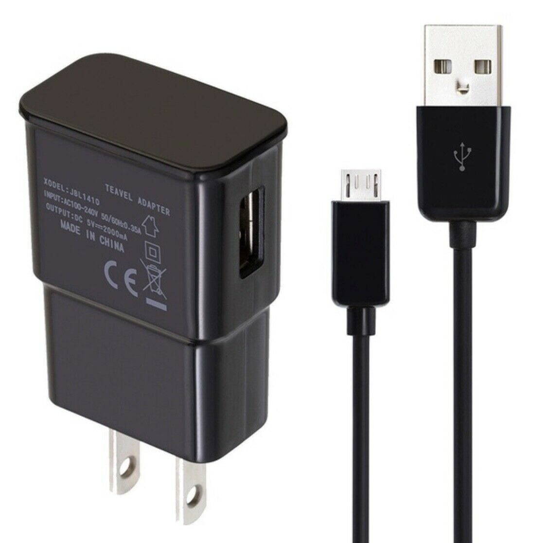 NTQinParts Home Wall AC Power Charger + USB Data Charging Cable for HP