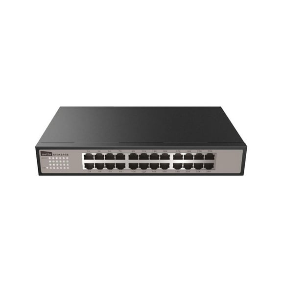 NETIS ST3124GS 24 PORT GIGABIT UN-MANAGED SWITCH, METAL CASE, STANDARD MOUNTING