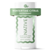 Native Aluminum Free Deodorant, Wintertime Citrus, 2.65 oz, Holiday Deodorant