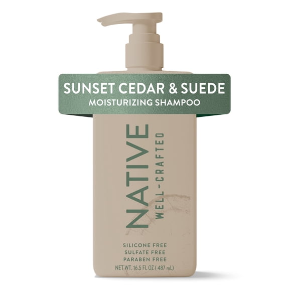 Native Moisturizing Men's Shampoo, Sunset Cedar & Suede, 16.5 fl oz