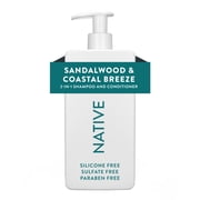 Native Limited Edition Sandalwood & Coastal Breeze 2-in-1 Shampoo & Conditioner 16.5 oz