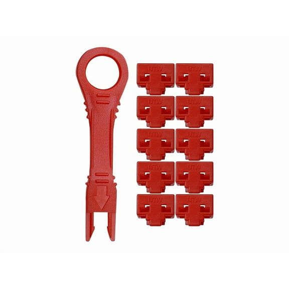 NTW RJ45 Port Blocker & Dust Cover, Network Port Lock, Ethernet Port Protector, LAN Cable Lock, Secure RJ45 Connector with Color Coded Keys, TAA Compliant, 10 Locks